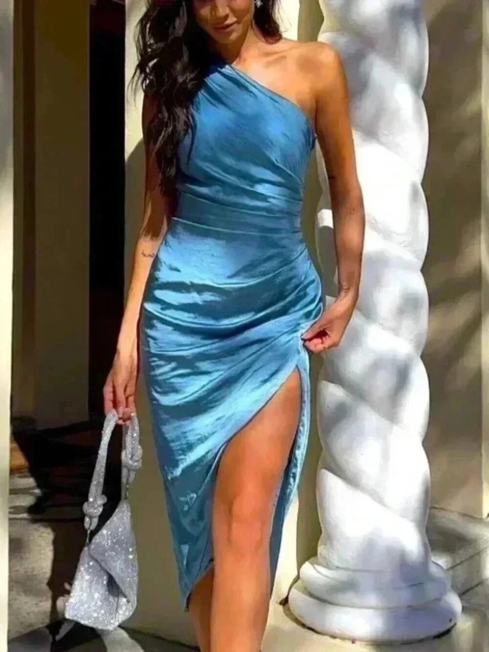 Elliatt Cassini one shoulder evening dress